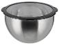 Roestvrijstalen kom met transparant deksel