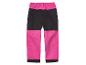 Roze en zwarte kinderbroek.