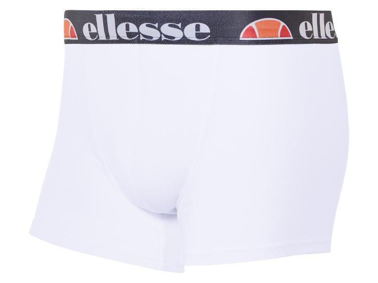 Witte onderbroek met een zwart elastisch bandje met het logo van Ellesse.