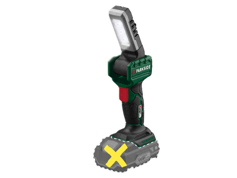 Oplaadbare LED-werklamp Parkside X20V Team.