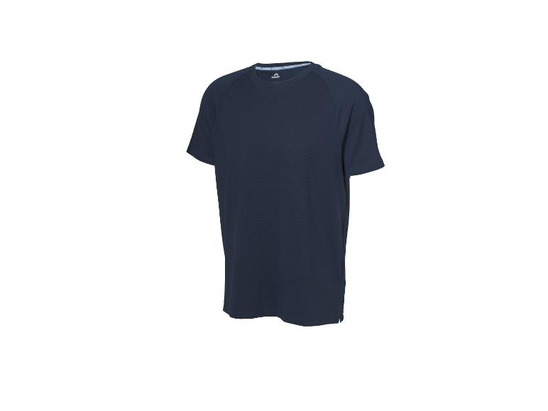 Donkerblauw CRIVIT T-shirt met korte mouwen en ronde hals.