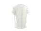 Gebroken wit heren T-shirt met korte mouwen, achteraanzicht.