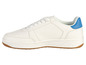 Witte sneaker met blauwe accenten