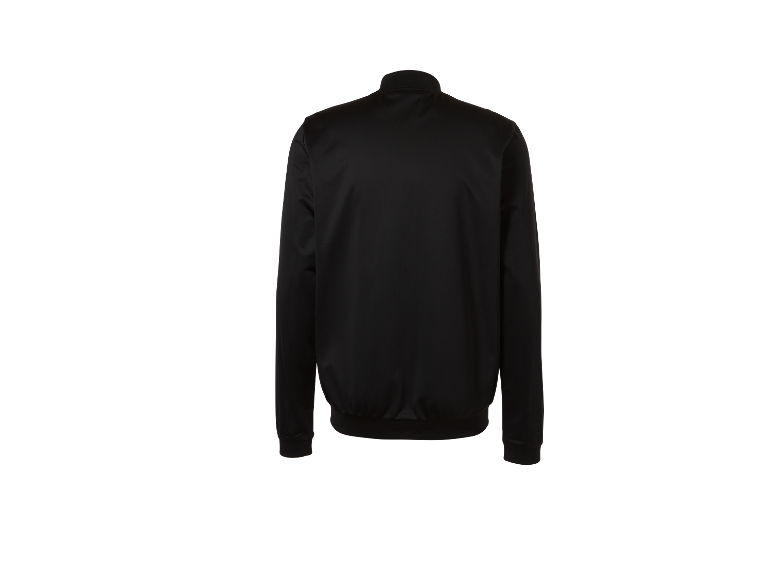 Een zwart jack, achterkant.