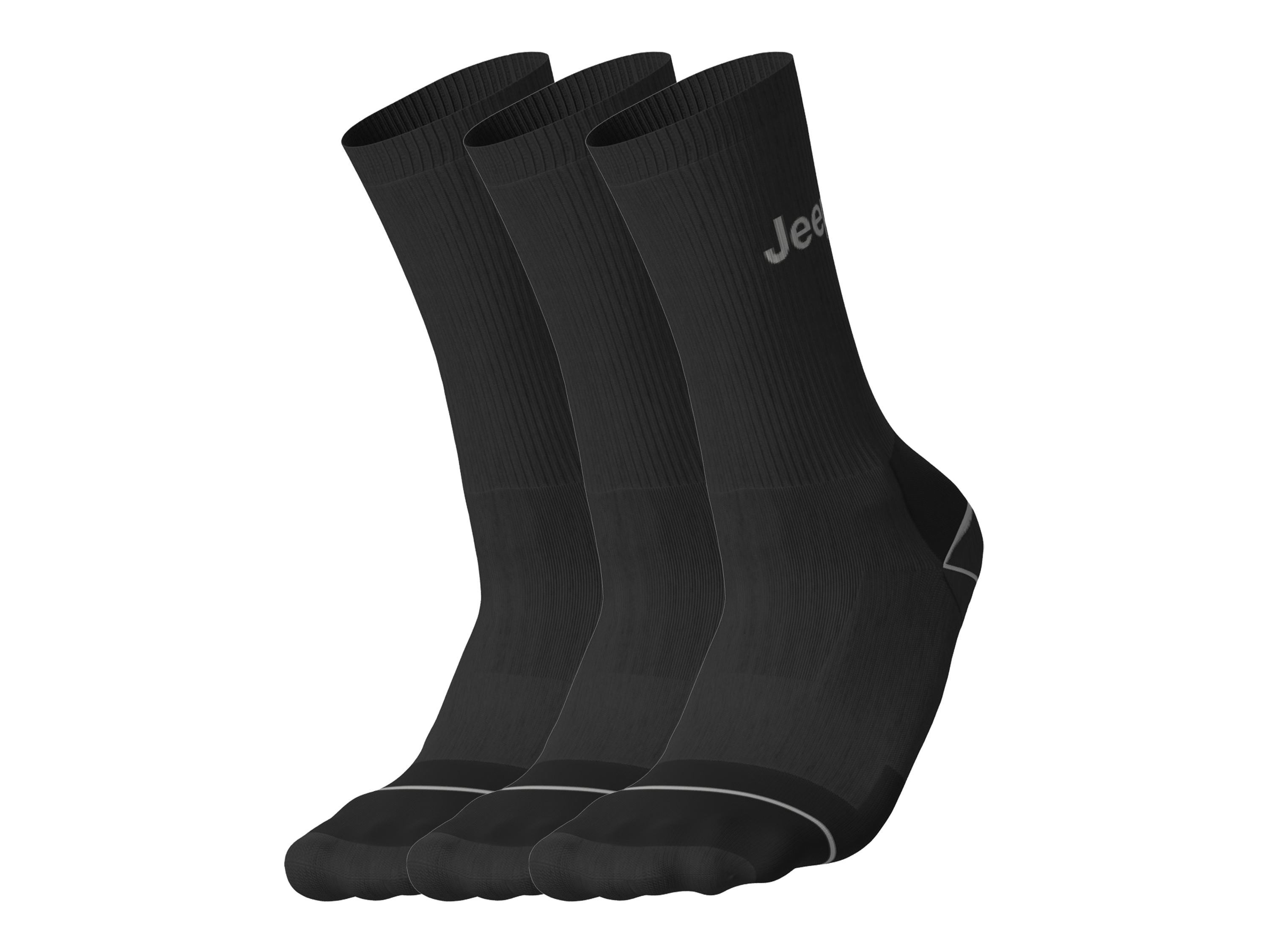 3 Paar werksokken (Grijs, 39/42)