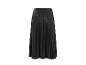 Zwarte geplooide maxi-rok.
