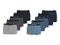 ESMARA MEN herenboxershorts, 5 stuks, grijs, zwart en blauw