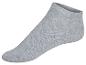 Korte grijze katoenen sokken.
