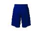 Blauwe sport shorts, achterkant.