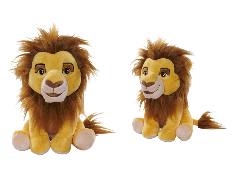 Twee pluche Leeuwenkoning Simba knuffels