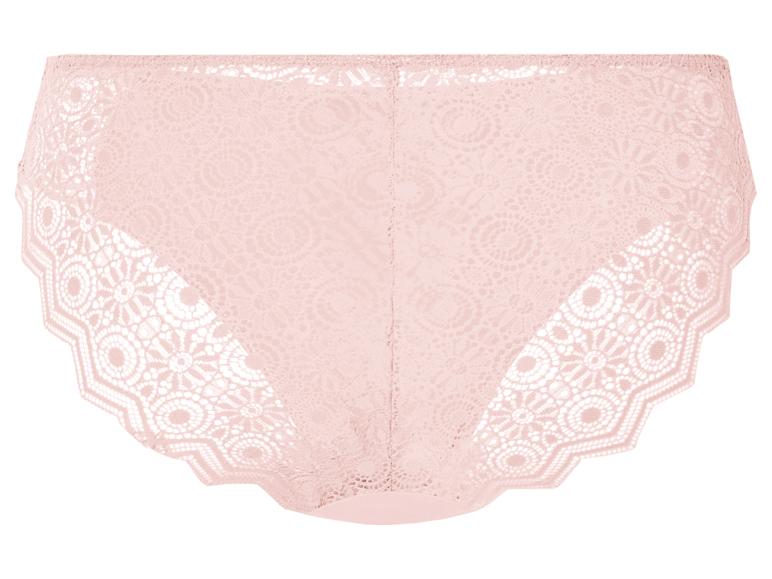 Lichtroze kant slip.