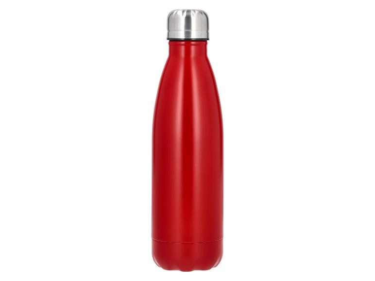 Rode thermosfles met metalen dop