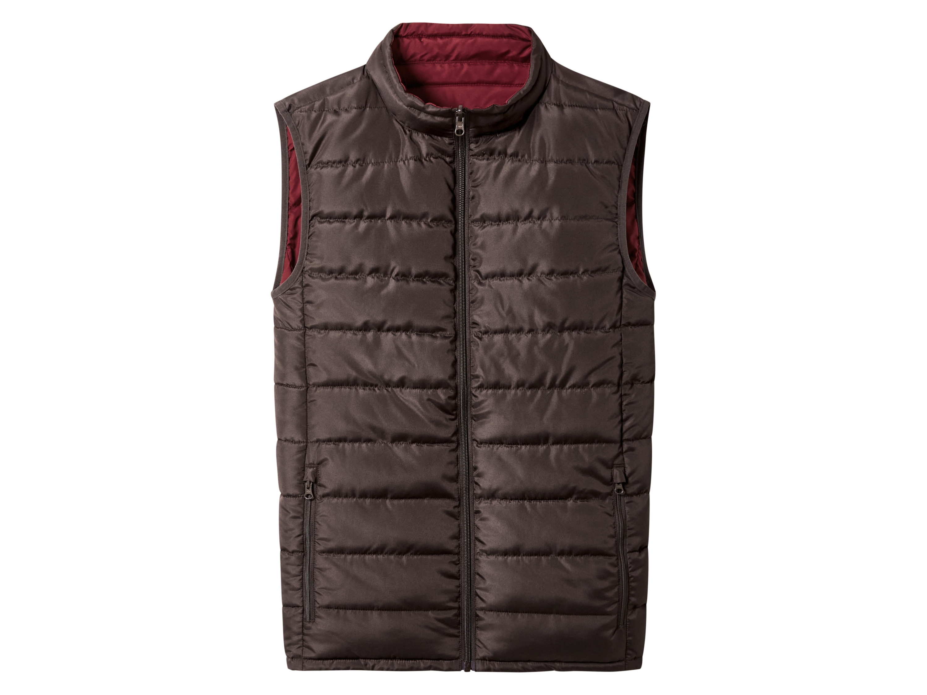 esmara Men Heren bodywarmer (bruin/rood, L)