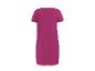 Fuchsia damesjurk met korte mouwen, achteraanzicht