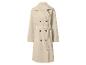 Beige double-breasted trenchcoat met ceintuur