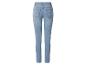 Dames lichtblauwe denim skinny jeans, achteraanzicht