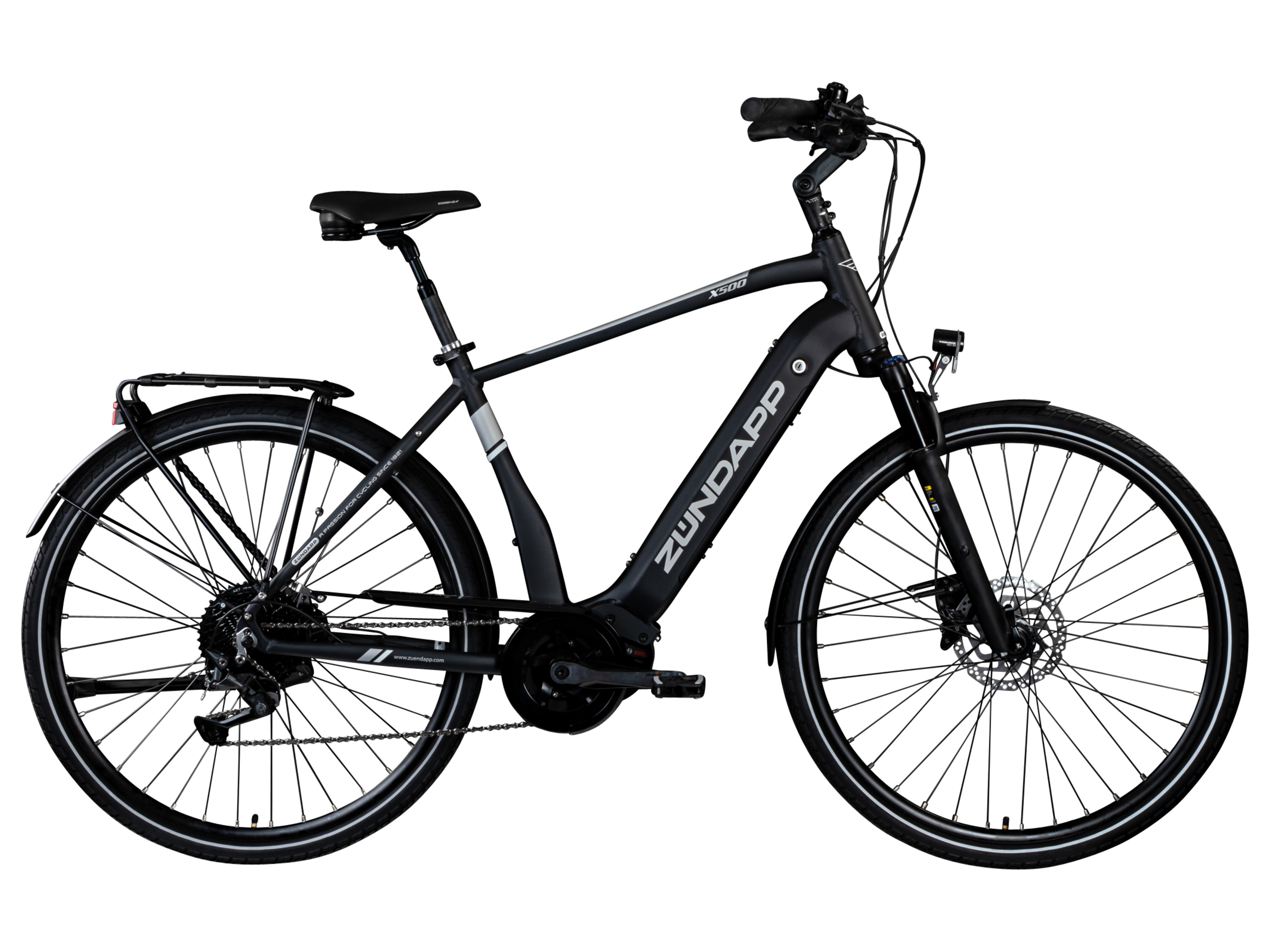 ZÜNDAPP E-Bike Trekking X500 / X400 (Heren X500, Zwart)