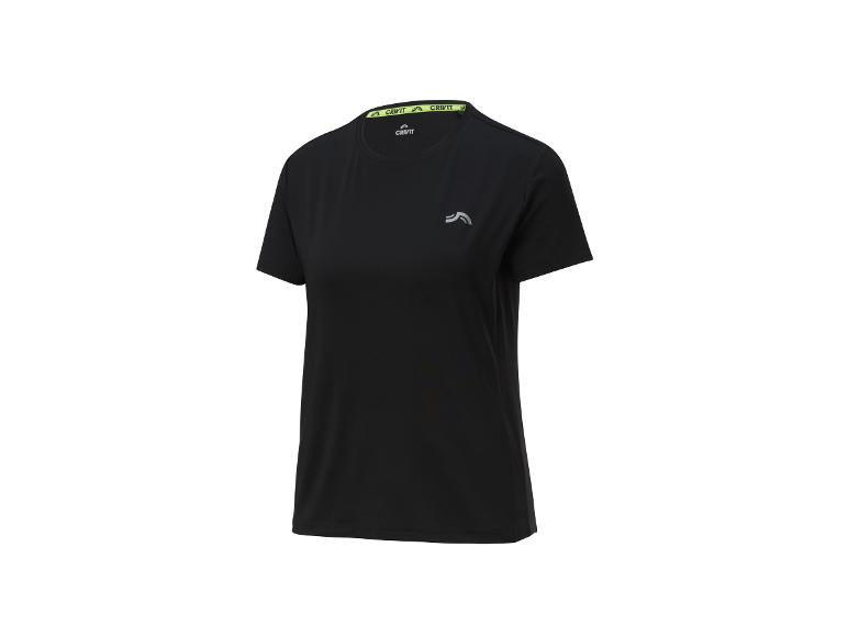 Zwart Crivit sport shirt met korte mouwen.