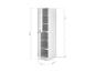 Witte kast met twee deuren en planken, afmetingen: 200x67,6x50 cm