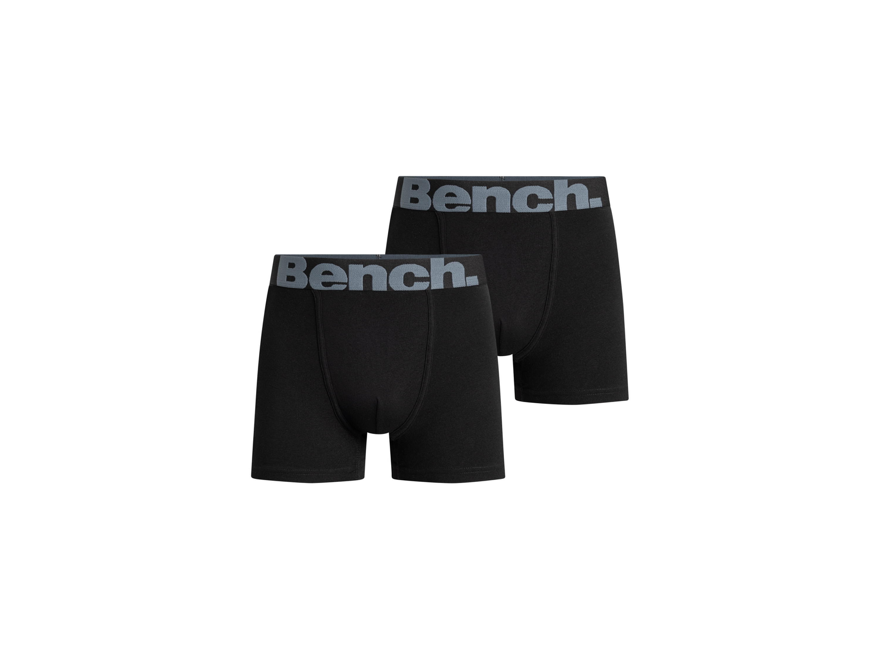 BENCH Set van 2 heren boxers (Zwart, XL)