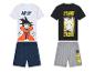 Kinderpyjama: Dragon Ball Z en Pikachu shirts, bijpassende shorts.