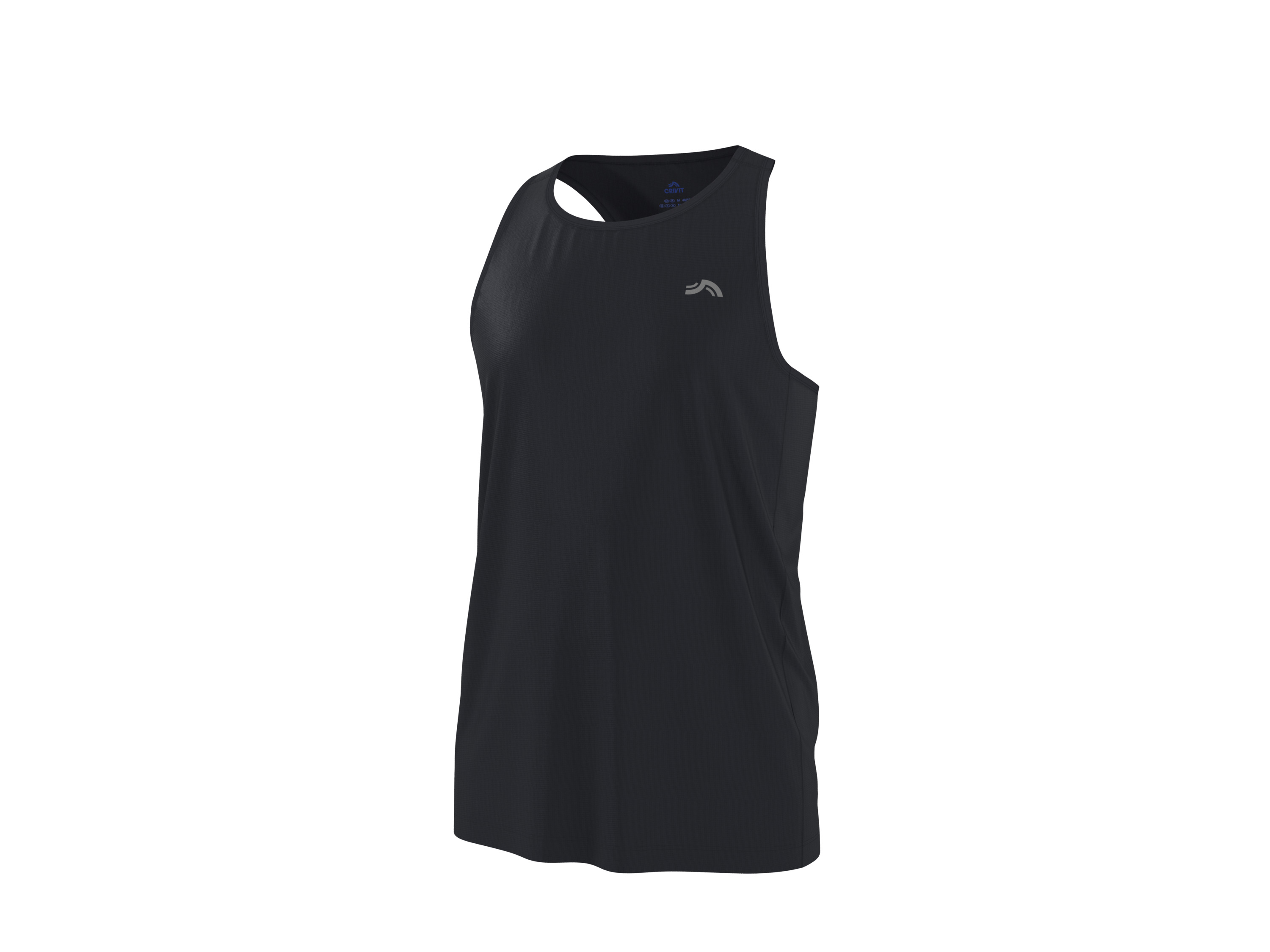 CRIVIT Heren sporthemd (Zwart, XL)