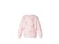 Roze sweatshirt met lange mouwen en ballerina-print.
