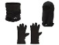 CRIVIT winteraccessoires: zwarte bivakmuts, nekwarmer en handschoenen met reflecterend logo.