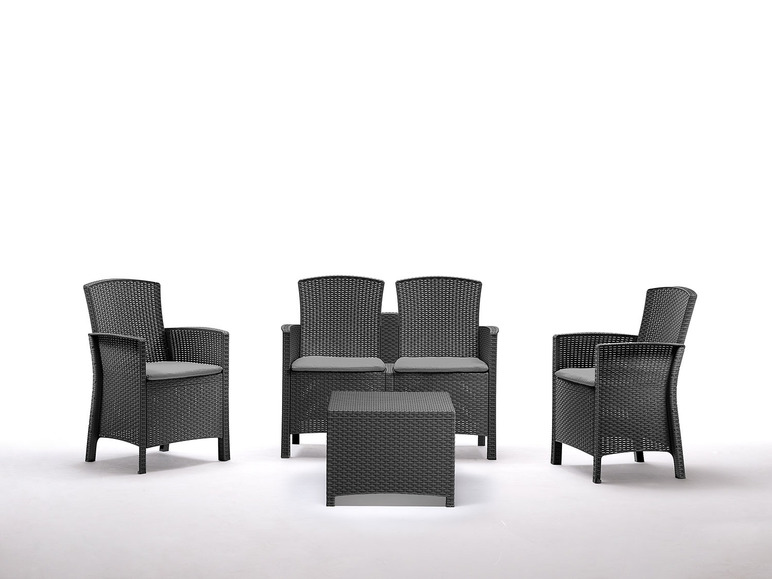 Ga naar volledige schermweergave: Bica Dining set »Lido«, 4-delig - tafel, 2-zits bank & 2 fauteuil - afbeelding 1