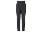 Donkergrijze high-waist skinny jeans voor dames met voorzakken en knoopsluiting.