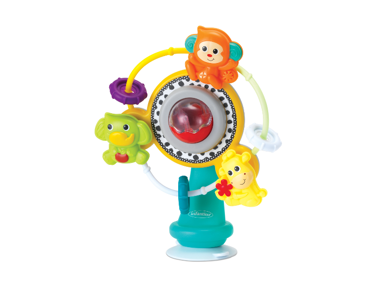 Infantino baby speelgoed met aap, giraf en olifant.