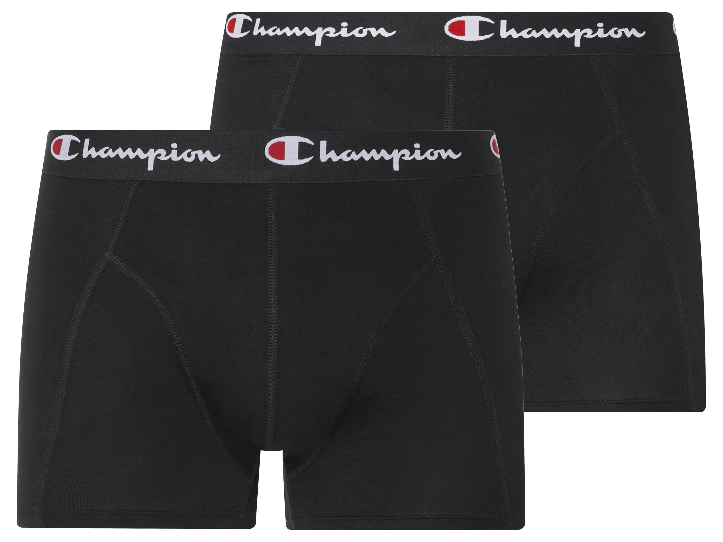 CHAMPION Set van 2 heren boxers (Zwart, L)
