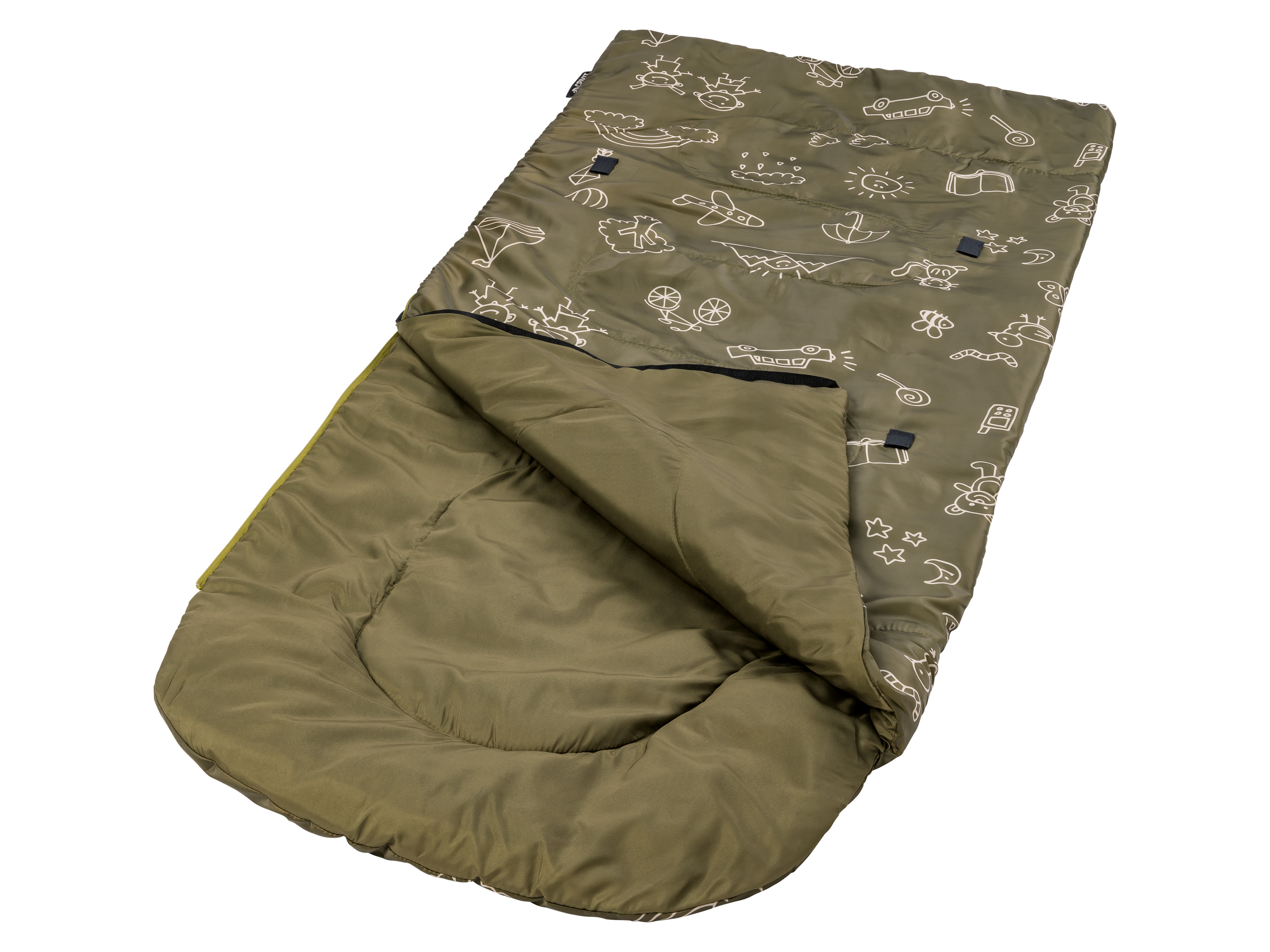 CRIVIT Kinder slaapzak 170 x 65 cm (groen)