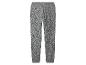 Grijze joggingbroek met luipaardprint