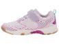 Lila kindersportschoen met roze en blauwe details