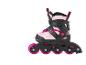 Roze en zwarte inline skates voor kinderen