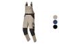Parkside werkoveralls in beige en zwart.