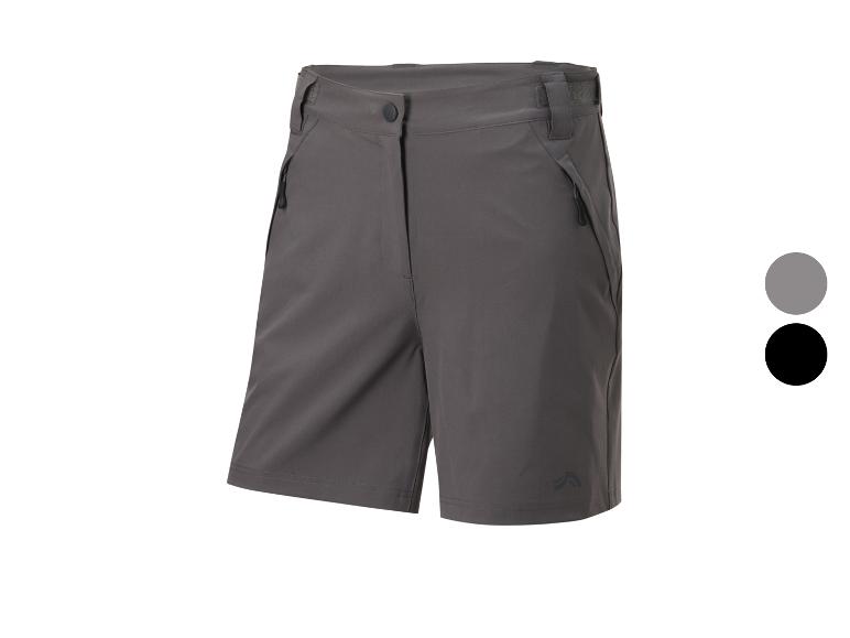 Grijze en zwarte dames wandelshorts.
