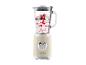 Romige bessen smoothie in een beige retro blender met de tekst '1973'.