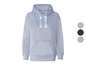 Lichtblauwe hoodie met capuchon en zak