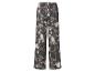 Zwarte wijde broek met bloemen- en fruitprint