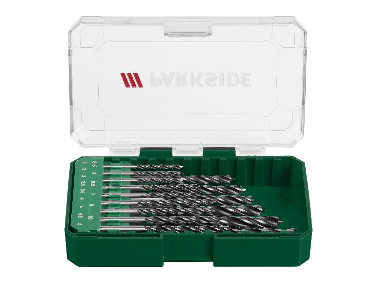 Parkside houtboren in een opbergdoos.