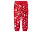 Rode kinderjoggingbroek met kerstman- en rendierprints