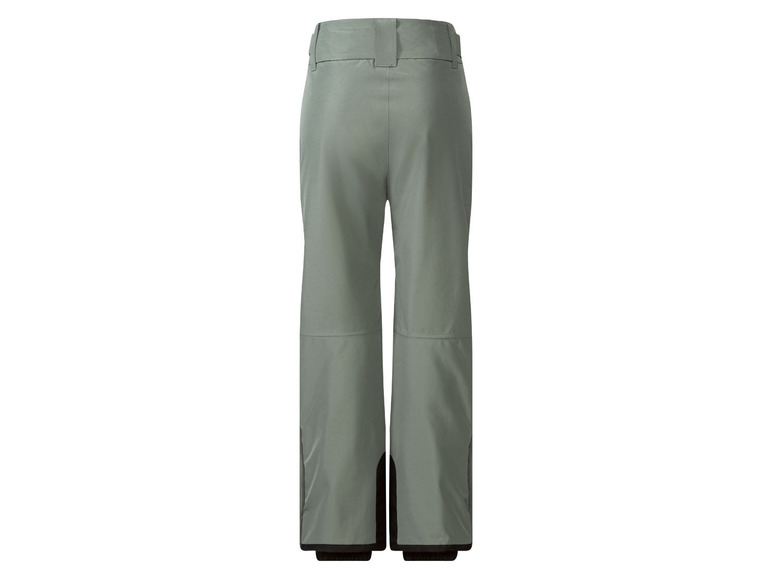 Groene ski-broek met zwarte details.