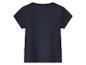 Kinder T-shirt, ronde hals, donkerblauw.