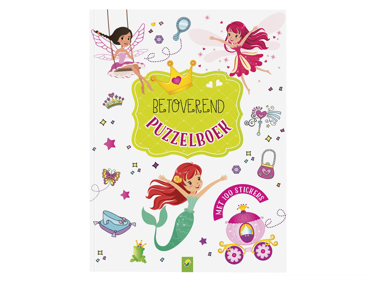 Puzzel- en stickerboek voor kinderen (Betoverend puzzelboek)