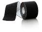 Rol zwarte sporttape met witte achterkant en rasterpatroon
