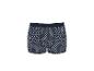 Herenboxershorts met marineblauw geometrisch patroon