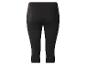 Zwarte capri legging voor dames, achteraanzicht