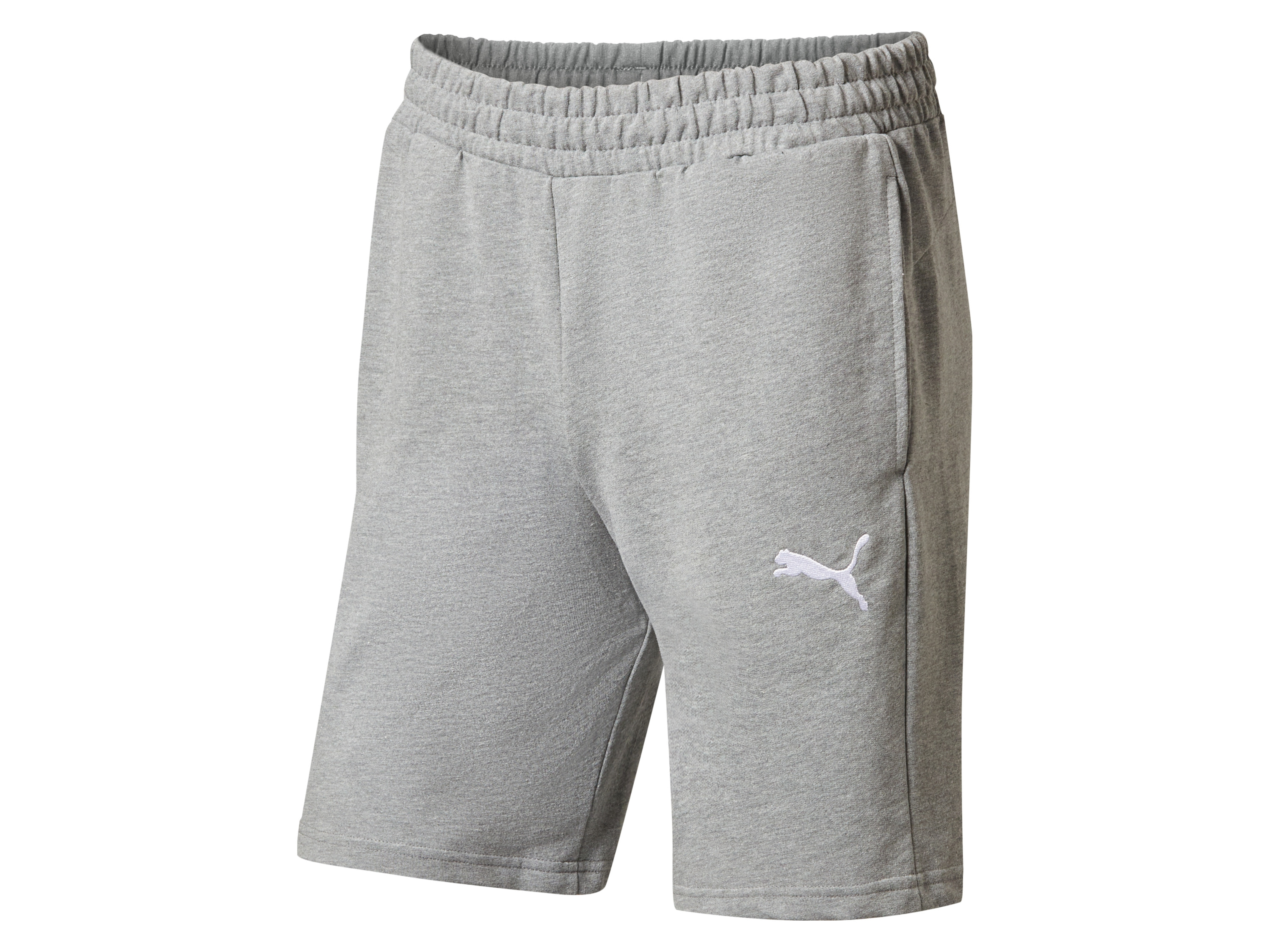 PUMA Korte heren joggingbroek (Grijs, M)